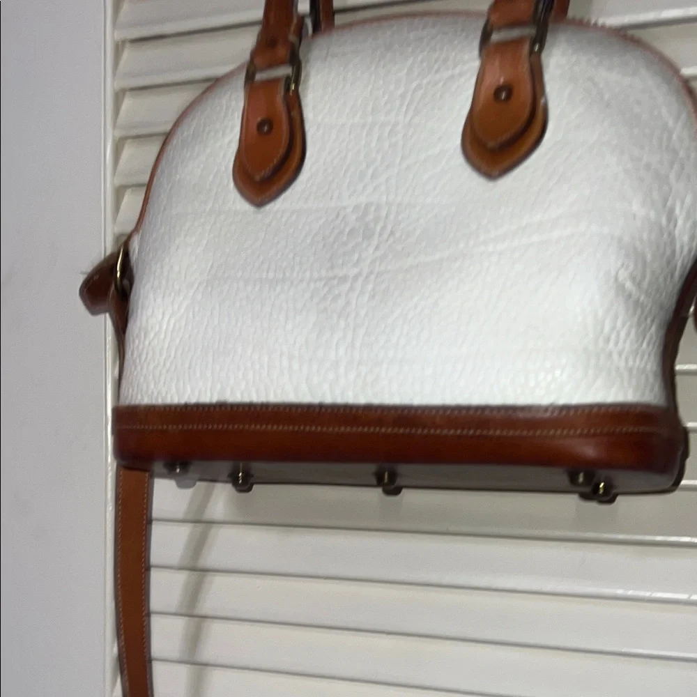 Dooney & Bourke White and Brown Satchel Vintage - Picture 4 of 9
